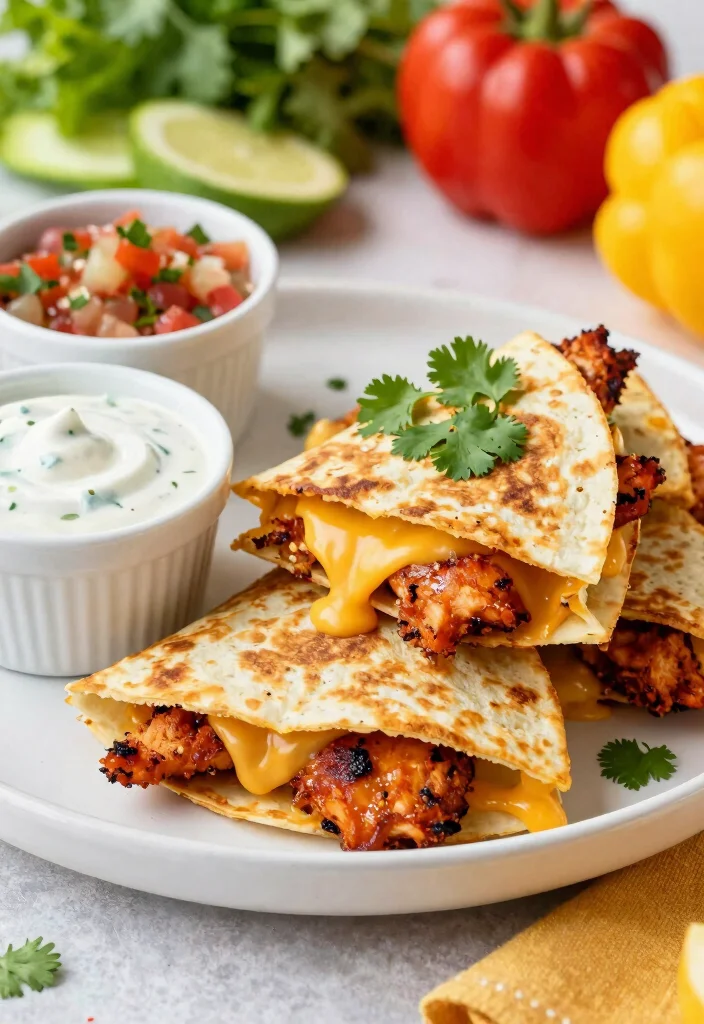 18 Dinner Recipes with Chicken: Easy Family Favorites for Busy Weeknights - 8. BBQ Chicken Quesadillas 1