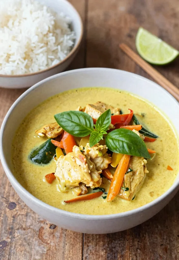 18 Dinner Recipes with Chicken: Easy Family Favorites for Busy Weeknights - 9. Thai Chicken Coconut Curry 1
