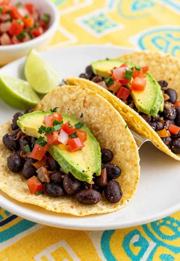 18 Food Recipes for Dinner: Simple Everyday Ideas 14 18 Food Recipes for Dinner: Simple Everyday Ideas - 13. Spicy Black Bean Tacos 1