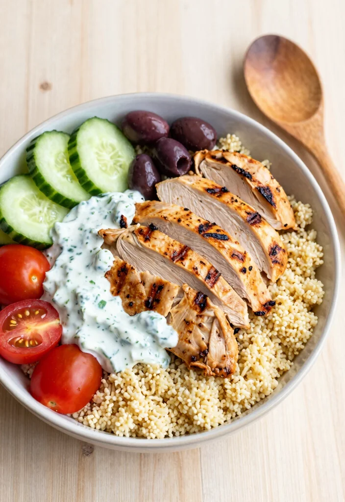 18 Food Recipes for Dinner: Simple Everyday Ideas 15 18 Food Recipes for Dinner: Simple Everyday Ideas - 14. Greek Chicken Bowls 1