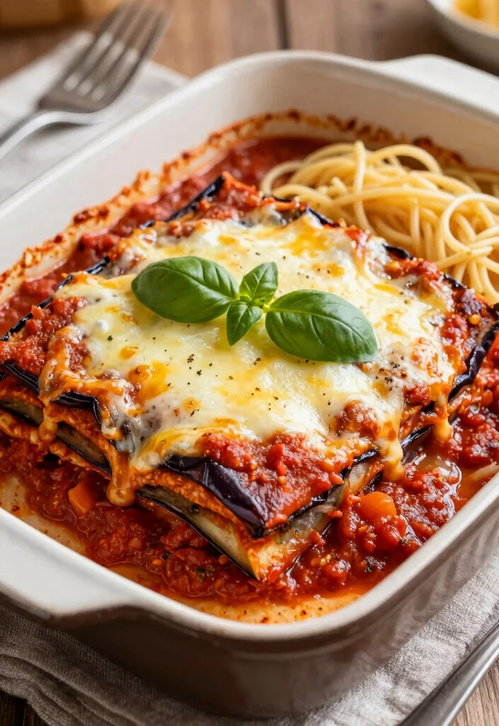 18 Food Recipes for Dinner: Simple Everyday Ideas 18 18 Food Recipes for Dinner: Simple Everyday Ideas - 17. Eggplant Parmesan 1
