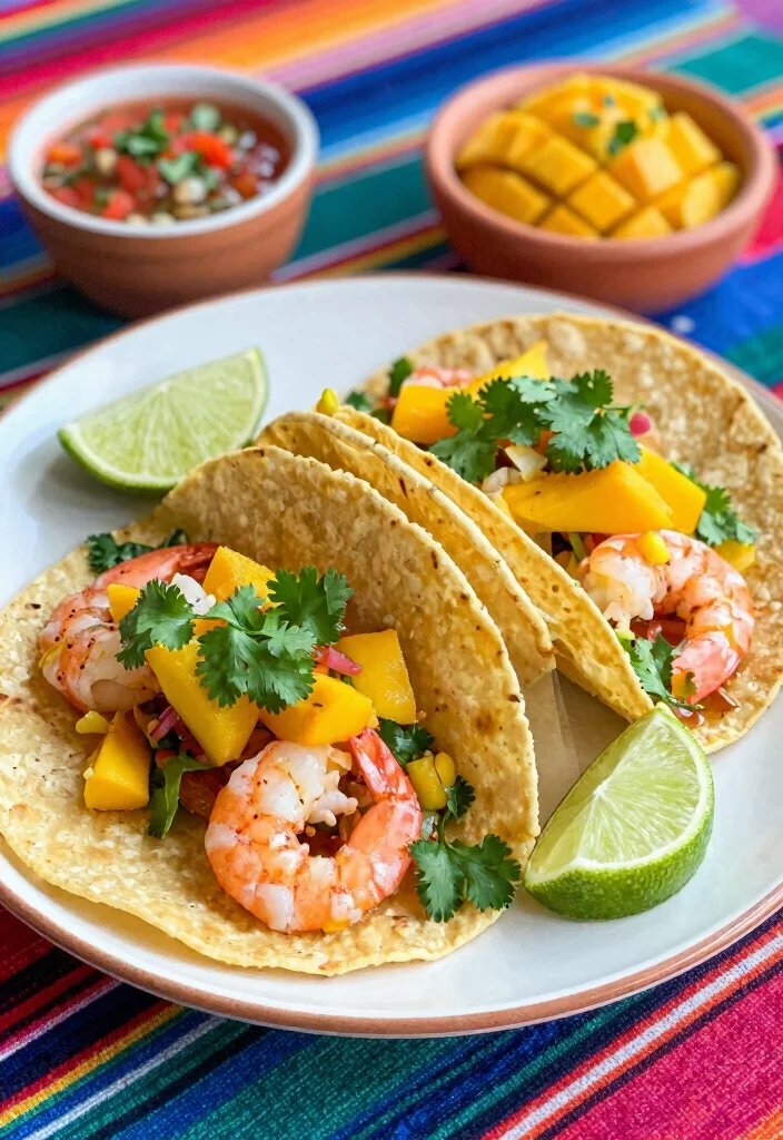 18 Food Recipes for Dinner: Simple Everyday Ideas 8 18 Food Recipes for Dinner: Simple Everyday Ideas - 7. Shrimp Tacos with Mango Salsa 1