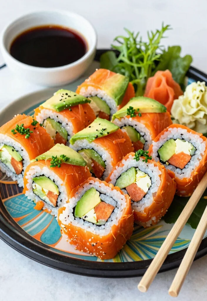18 Gluten Free Vegetarian Recipes: Healthy Flavorful Plates - 12. Carrot & Avocado Sushi Rolls 1