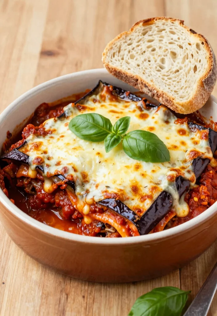 18 Gluten Free Vegetarian Recipes: Healthy Flavorful Plates - 13. Eggplant Parmesan Bake 1