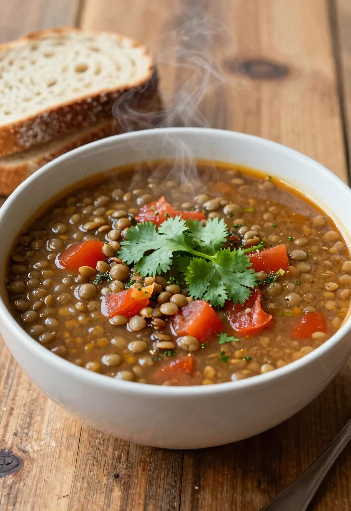 18 Gluten Free Vegetarian Recipes: Healthy Flavorful Plates - 9. Spicy Lentil Soup 1