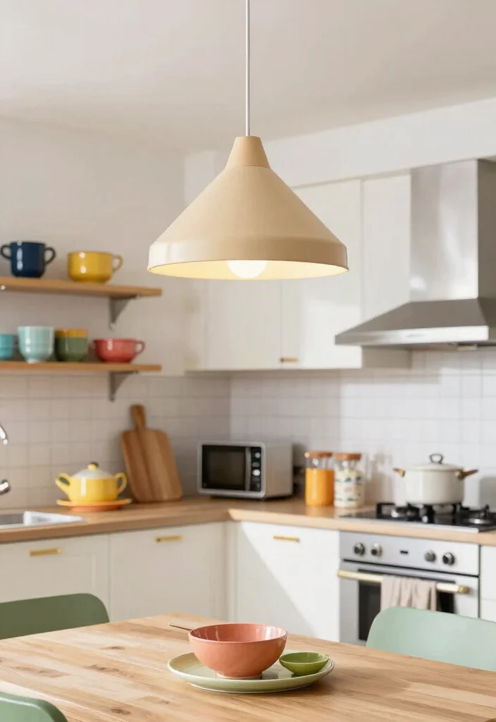 15 Low Profile Chandelier Ideas With Sleek Modern Glow - 13. Retro-Inspired Cone Chandelier 1