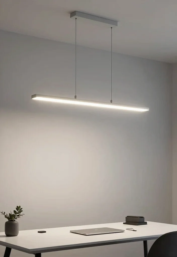 15 Low Profile Chandelier Ideas With Sleek Modern Glow - 7. Simple LED Chandelier 1