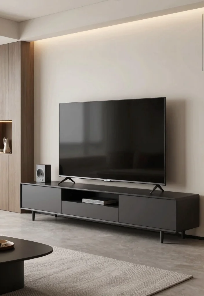 15 Unique TV Stand Ideas That Make a Statement - 11. Smart Technology Stand 1