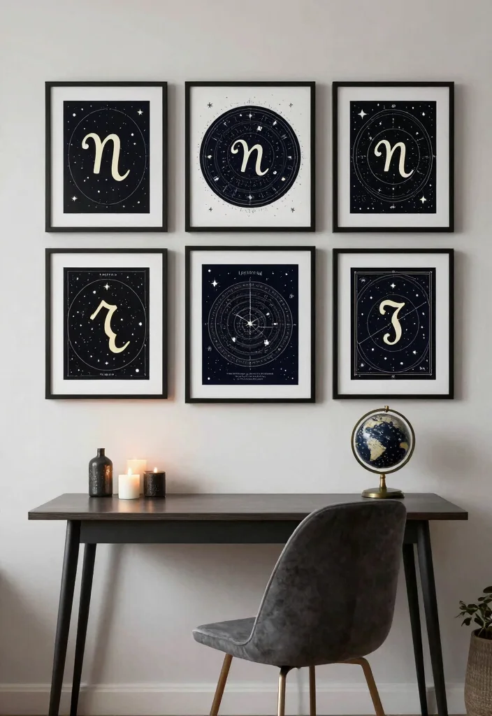 15 Witchy Wall Art Ideas With Mystical Aesthetic Vibes 11 15 Witchy Wall Art Ideas With Mystical Aesthetic Vibes - 10. Zodiac and Astrology Prints 1