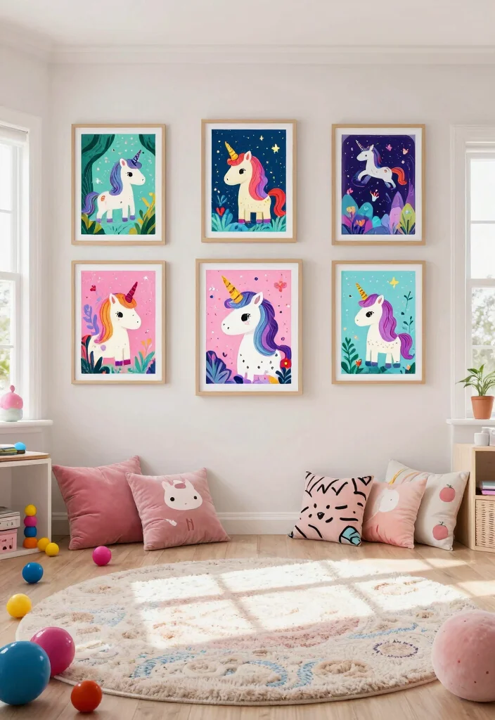 15 Witchy Wall Art Ideas With Mystical Aesthetic Vibes 13 15 Witchy Wall Art Ideas With Mystical Aesthetic Vibes - 12. Whimsical Unicorn and Fantasy Art 1