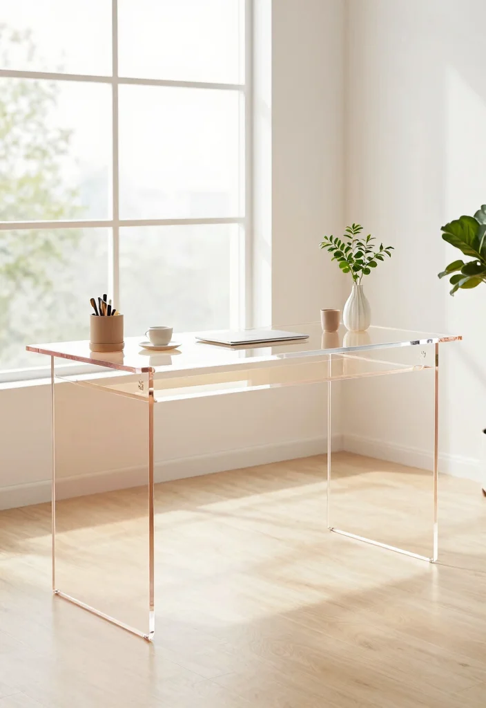 16 Elegant Desk Setup Ideas With Sophisticated Style - 13. Light and Airy Spaces 1