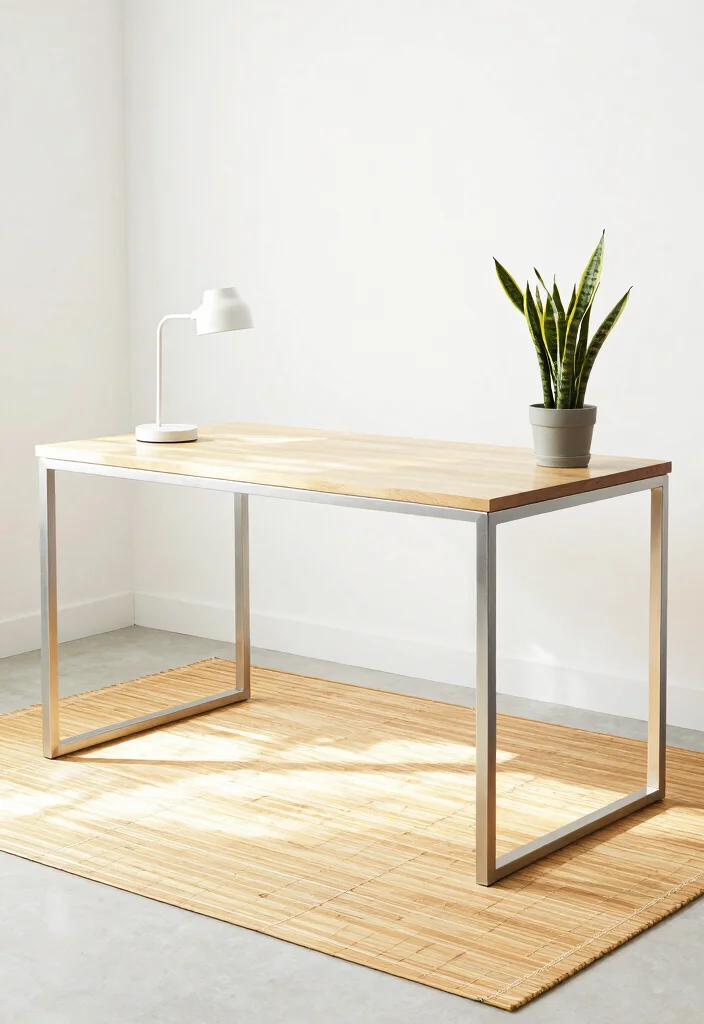 16 Home Office Rug Ideas That Elevate Your Workspace 5 16 Home Office Rug Ideas That Elevate Your Workspace - 4. Bamboo and Natural Fiber Rugs 1