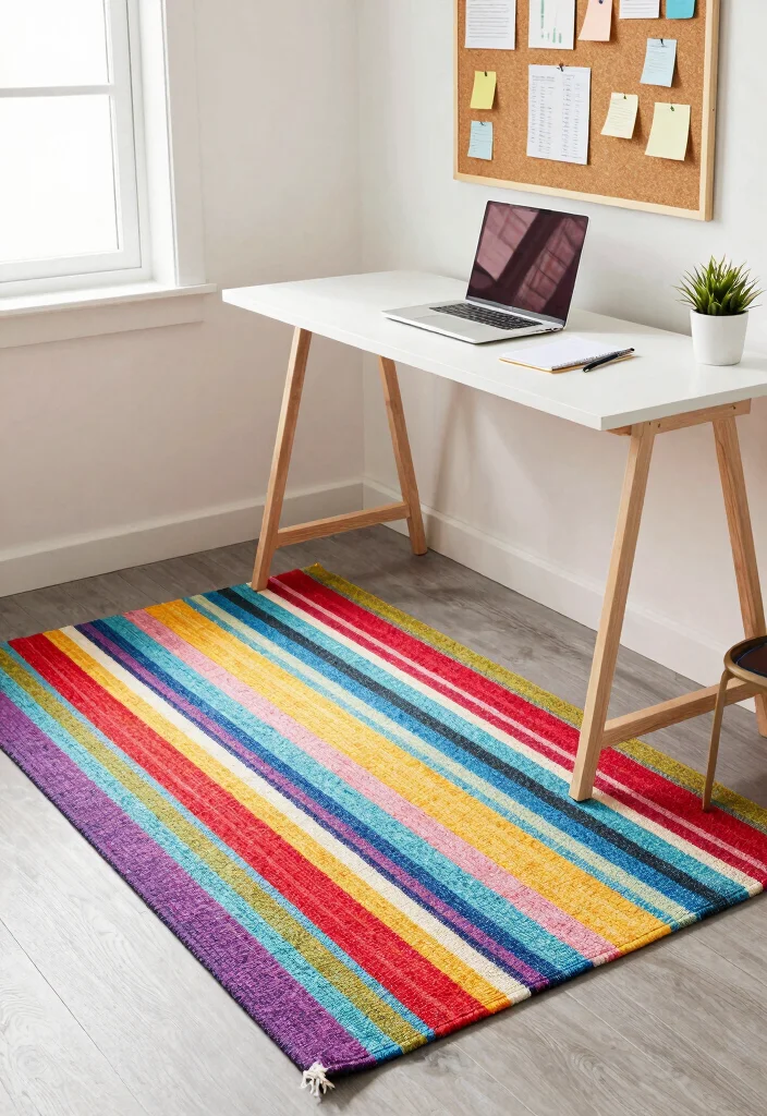 16 Home Office Rug Ideas That Elevate Your Workspace 6 16 Home Office Rug Ideas That Elevate Your Workspace - 5. Eco-Friendly Cotton Rugs 1