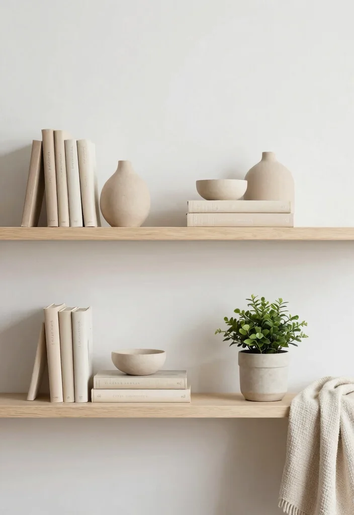 16 Living Room Shelf Ideas That Look Designer Styled 2 16 Living Room Shelf Ideas That Look Designer Styled - 1. Use Neutral Tones 1