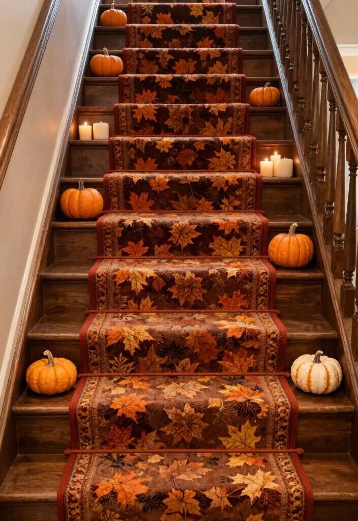 16 Rug Runner Stairs Ideas That Add Style & Safety 16 16 Rug Runner Stairs Ideas That Add Style & Safety - 15. Seasonal Runners to Refresh Your Home 1