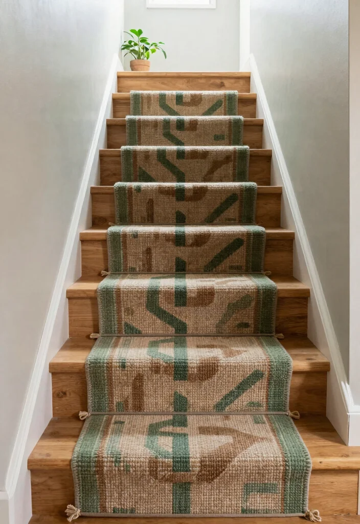 16 Rug Runner Stairs Ideas That Add Style & Safety 10 16 Rug Runner Stairs Ideas That Add Style & Safety - 9. Sustainable Materials for Eco-Conscious Homes 1
