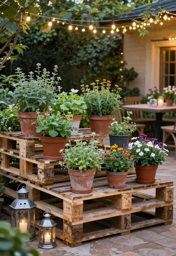 16 Wood Display Stand Ideas With Functional Style - 11. Rustic Pallet Display 1