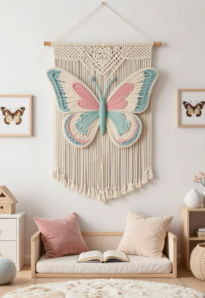 17 Butterfly Wall Decor Ideas With Delicate Charm - 4. Butterfly Wall Hangings 1