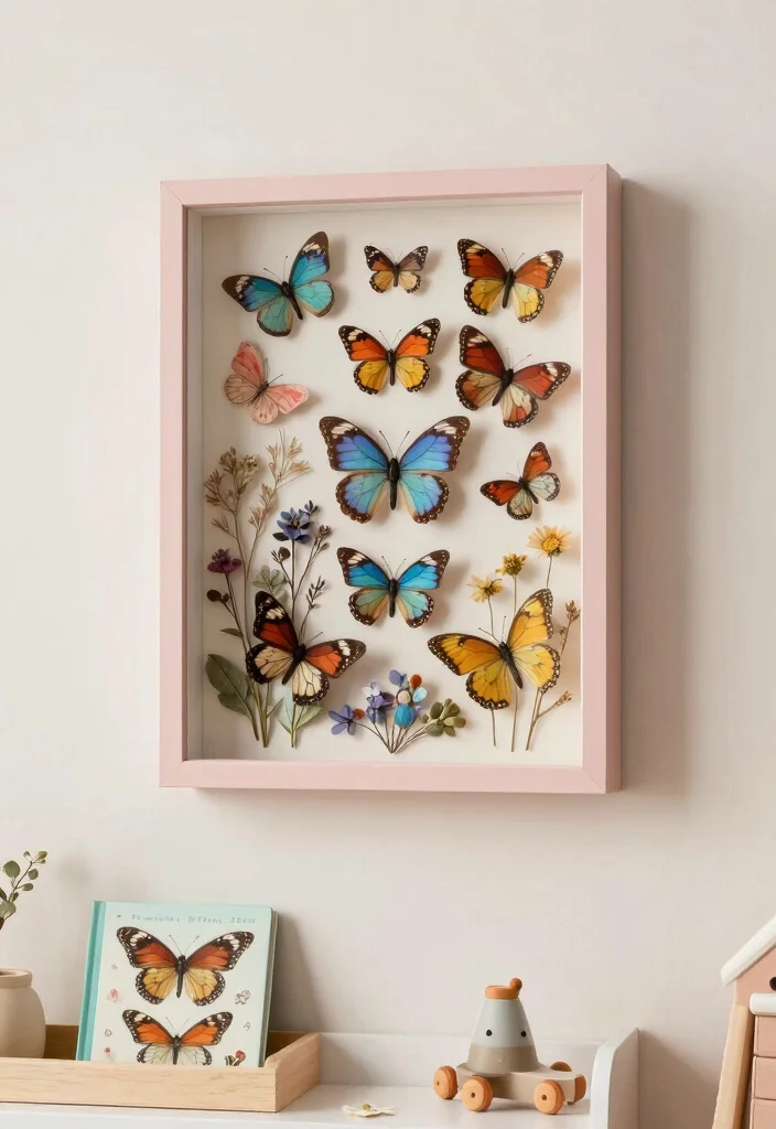 17 Butterfly Wall Decor Ideas With Delicate Charm - 8. Butterfly Shadow Boxes 1