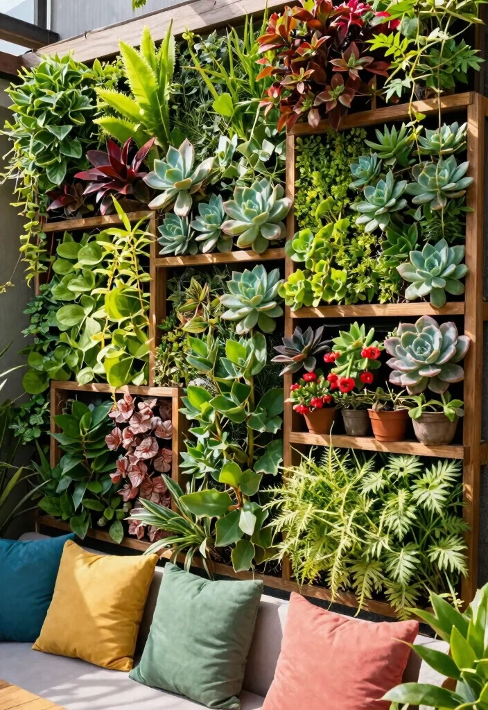 17 Terrace Wall Decor Ideas That Transform Outdoor Spaces - 1. Vertical Garden Walls 1