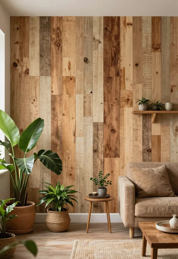 17 Wall Panels With Wallpaper Ideas That Elevate Interiors - 14. Eco-Friendly Materials for a Sustainable Home 1