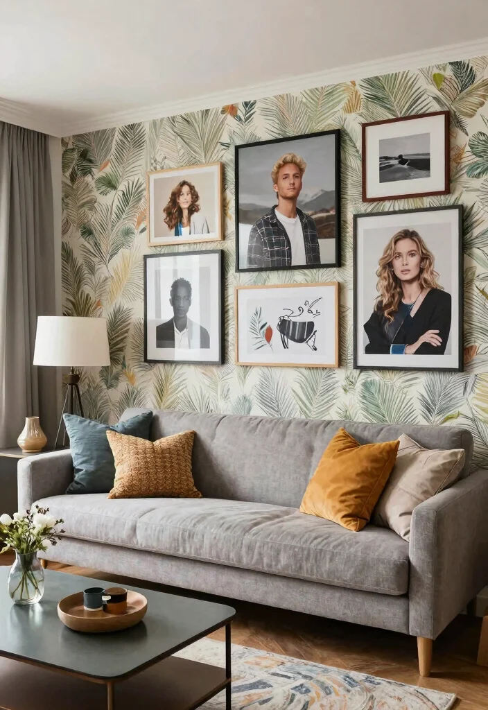 17 Wall Panels With Wallpaper Ideas That Elevate Interiors - 17. Customizable Panels for Personal Touch 1