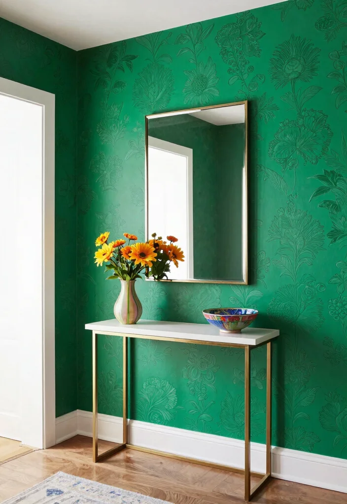 17 Wall Panels With Wallpaper Ideas That Elevate Interiors - 4. Vibrant Accent Walls 1