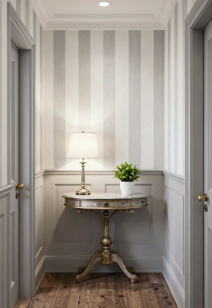 17 Wall Panels With Wallpaper Ideas That Elevate Interiors - 5. Classic Striped Designs 1