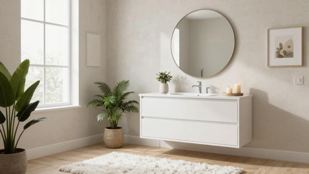 18 Bathroom With Round Mirror Ideas That Feel Soft & Modern