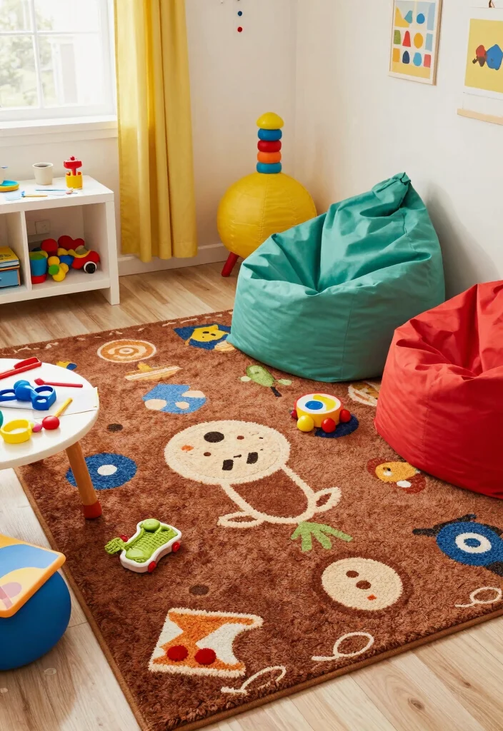 18 Brown Carpet Texture Ideas With Warm Earthy Tones 19 18 Brown Carpet Texture Ideas With Warm Earthy Tones - 18. Fun Playful Carpets for Children's Rooms 1