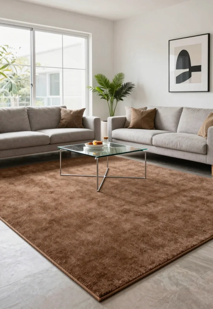 18 Brown Carpet Texture Ideas With Warm Earthy Tones 4 18 Brown Carpet Texture Ideas With Warm Earthy Tones - 3. Low-Pile Options for a Modern Look 1