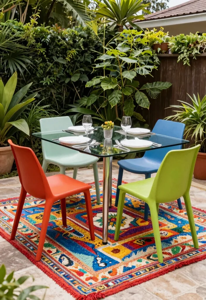 18 Dining Room Area Rug Ideas That Define the Space 3 18 Dining Room Area Rug Ideas That Define the Space - 2. Recycled Plastic Rugs for Modern Living 1