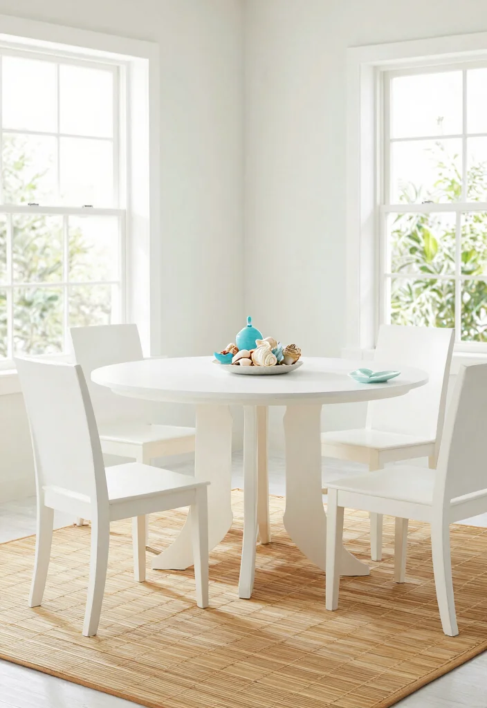 18 Dining Room Area Rug Ideas That Define the Space 6 18 Dining Room Area Rug Ideas That Define the Space - 5. Eco-Friendly Bamboo Rugs for a Fresh Look 1