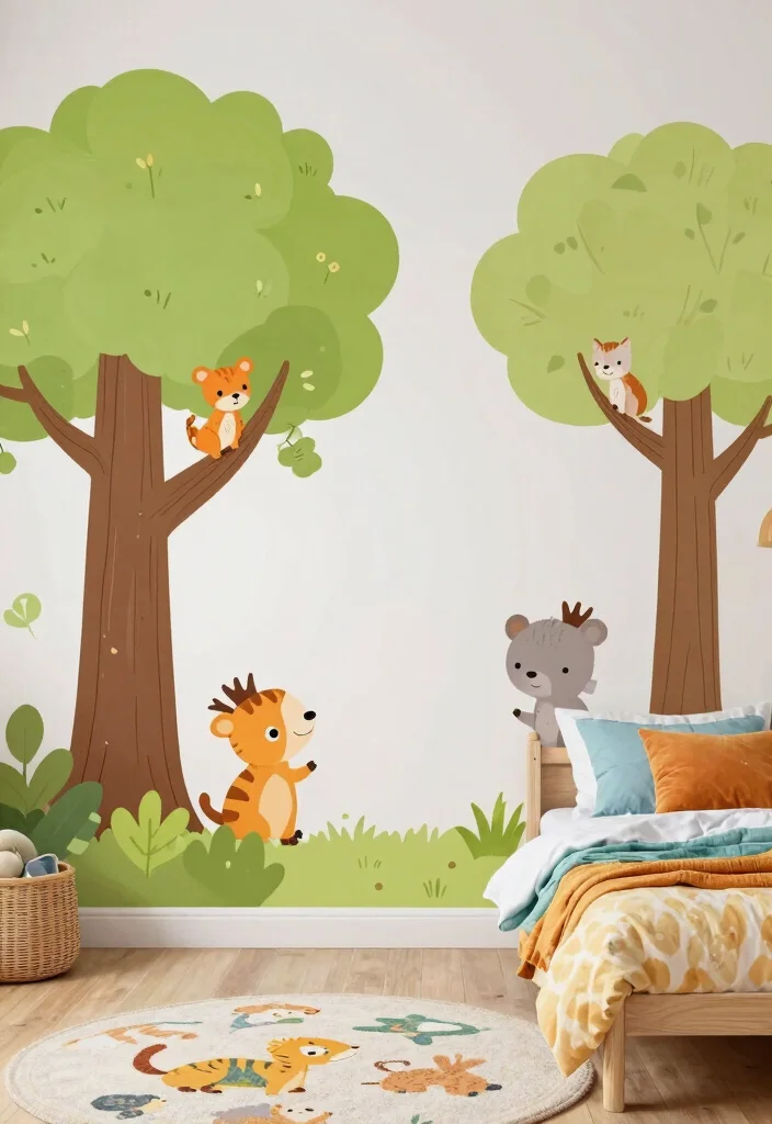 18 Tree Wall Art Ideas With Nature Inspired Beauty - 12. Tree-Themed Decals 1